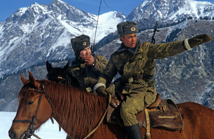 Пограничная застава Хоргос на советско-китайской границе. 1984 г.