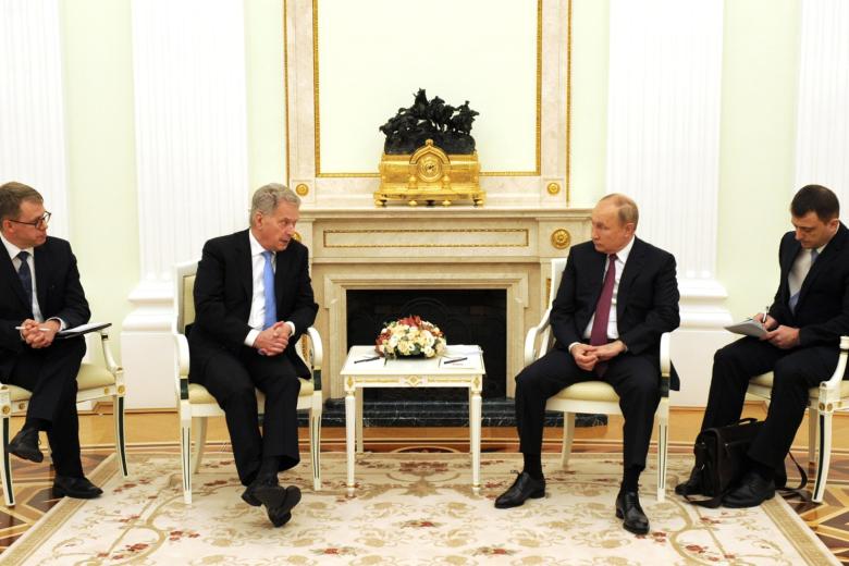 Саули Ниинисте и Владимир Путин