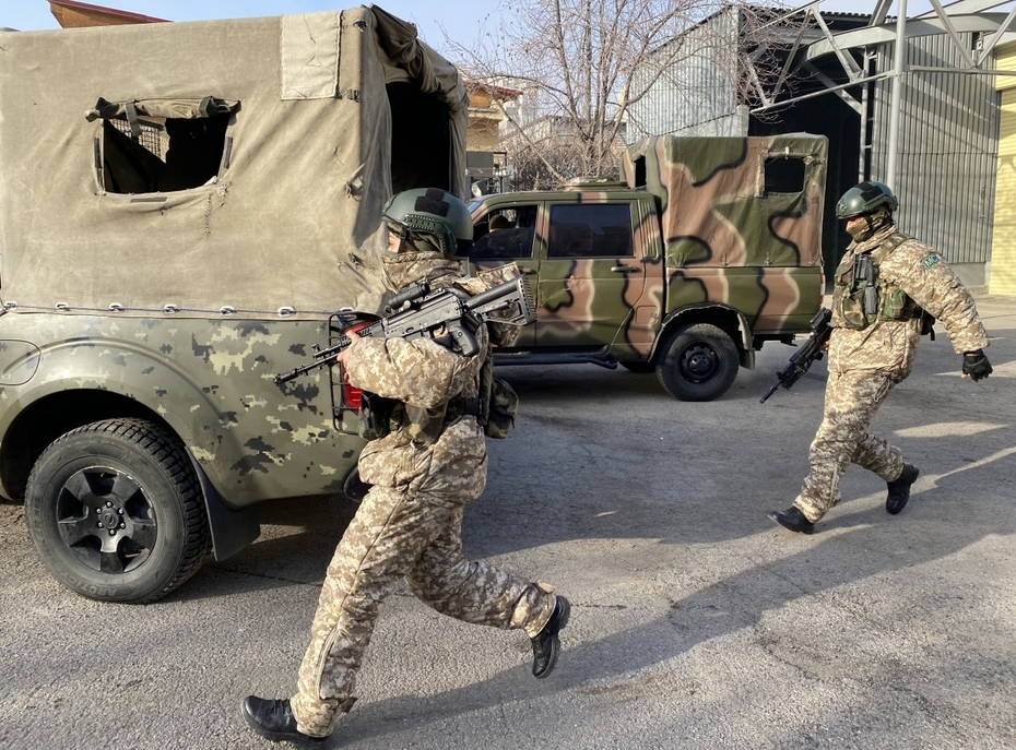 Военные из Армении из составе контингента миротворцев ОДКБ