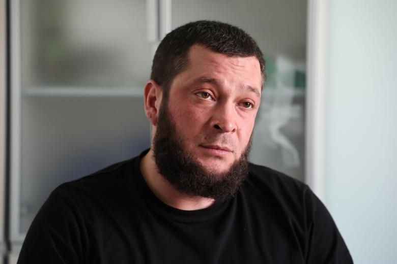 Командир первого элитного штурмового взвода батальона «Хохла» спецназа «Ахмат» с позывным Абрек