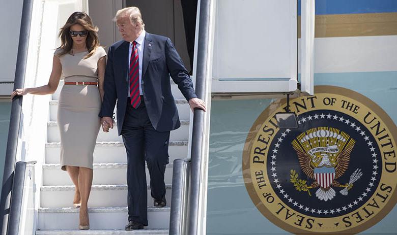 Дональд Трамп с супругой Меланией
