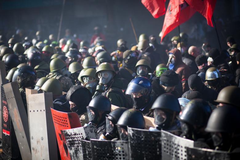 Участники Евромайдана. Киев. Украина. Архивное фото