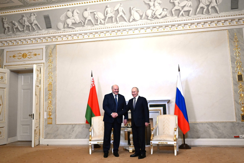 Владимир Путин и Александр Лукашенко