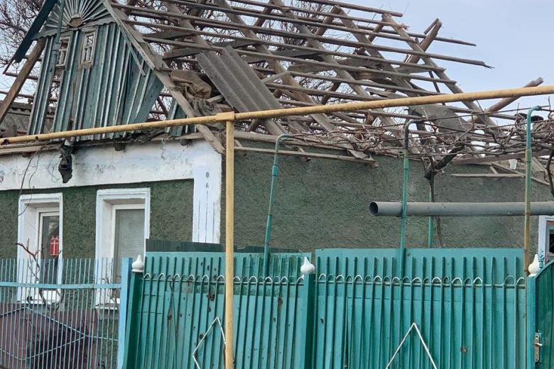Обстрел жилых кварталов Каховки со стороны ВСУ