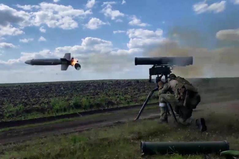 Боевая работа расчетов ПТРК «Корнет»