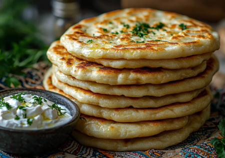 Самая вкусная и простая лепешка: готовим катламу на сковороде