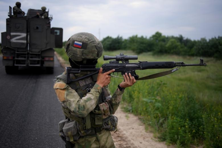 Военнослужащий ВС РФ в южном секторе специальной военной операции на Украине