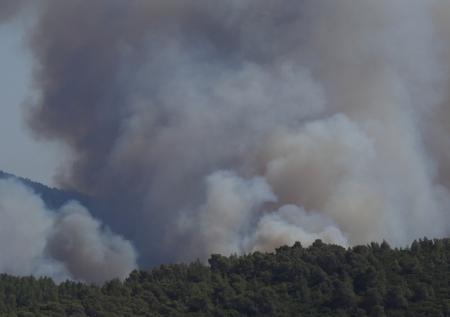 Возможное падение метеорита зафиксировали в горящей Турции