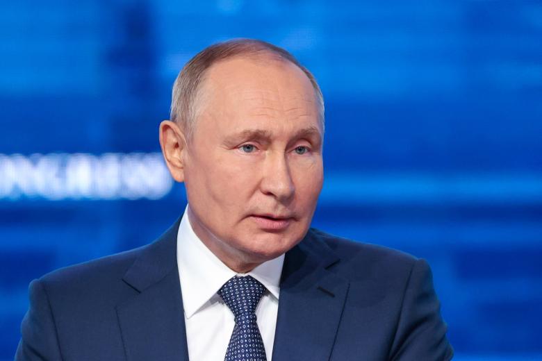 Президент РФ Владимир Путин во время выступления на пленарном заседании Восточного экономического форума — 2022