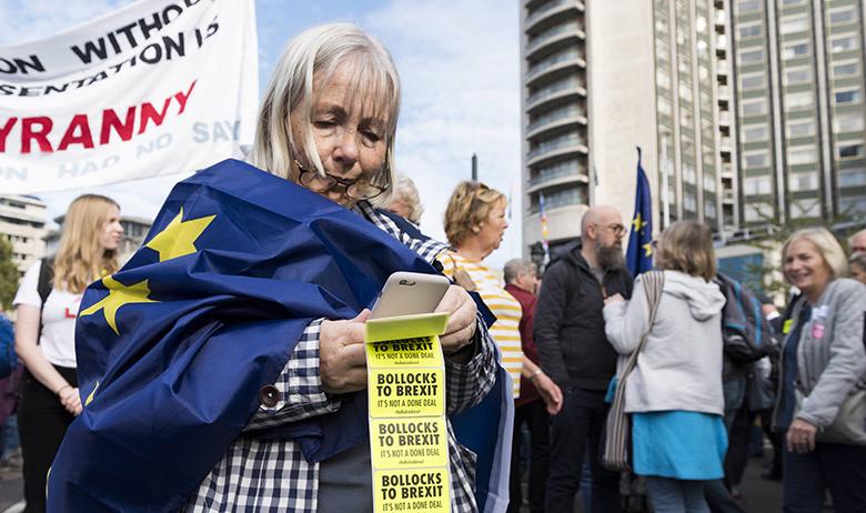 Митинг Brexit в Лондоне, Великобритания