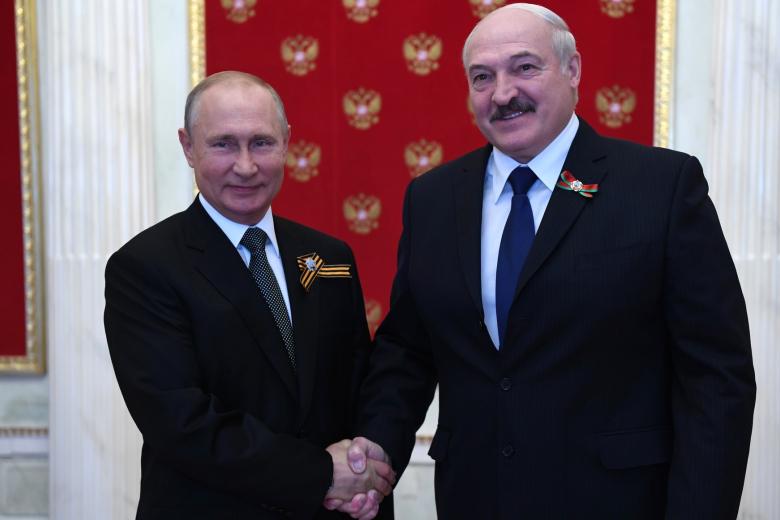 Владимир Путин и Александр Лукашенко