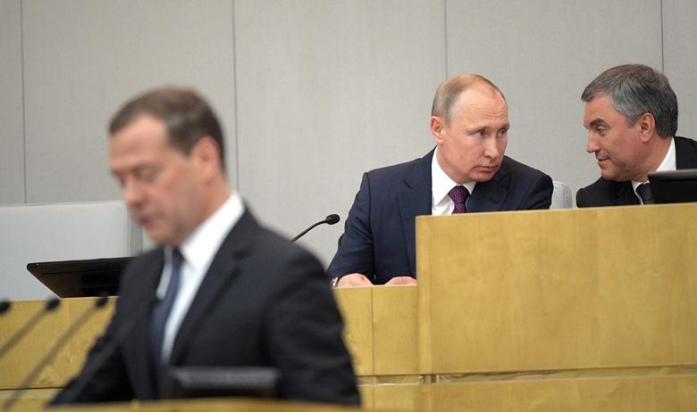 Президент РФ Владимир Путин принял участие в пленарном заседании Госдумы