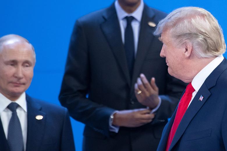 Президент РФ Владимир Путин и президент США Дональд Трамп 