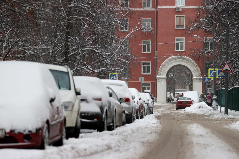 Снегопад в Москве