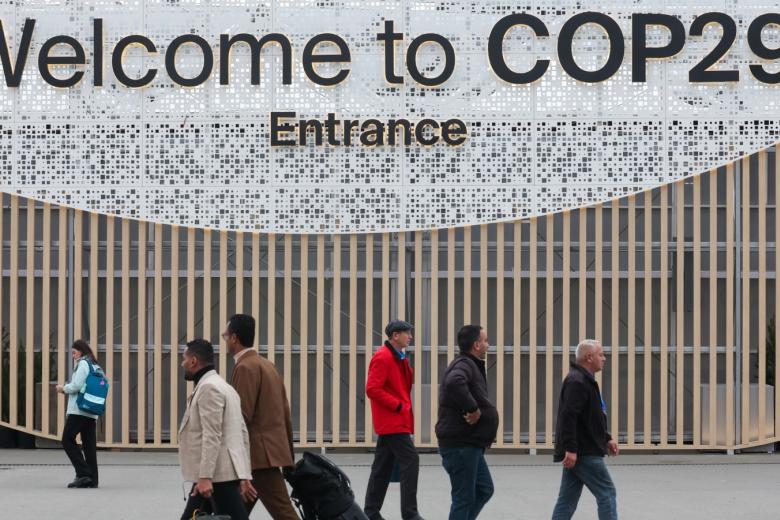 Азербайджан. Баку. Участники на климатической конференции ООН COP29