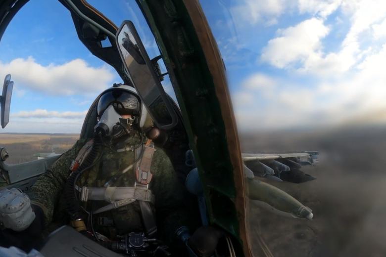 Пилот штурмовика Су-25 ВКС России