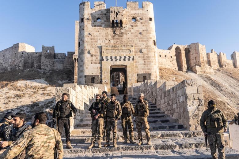 Сирия, Алеппо: члены сирийских вооруженных оппозиционных сил