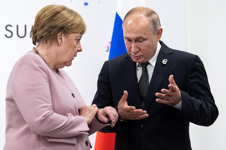 Ангела Меркель и Владимир Путин