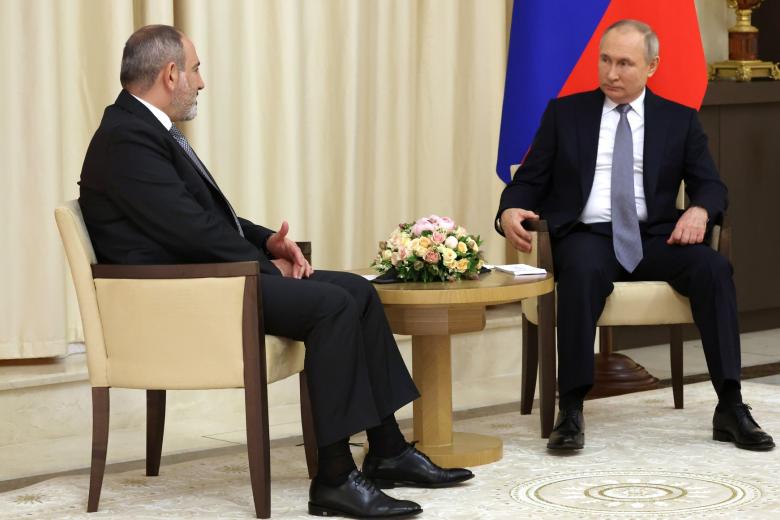 Никол Пашинян, Владимир Путин