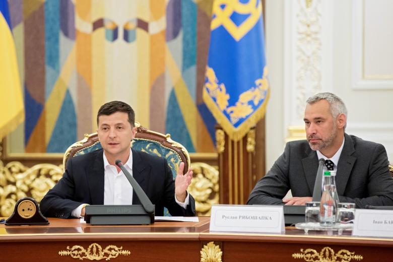 Президент Украины Владимир Зеленский и Руслан Рябошапка