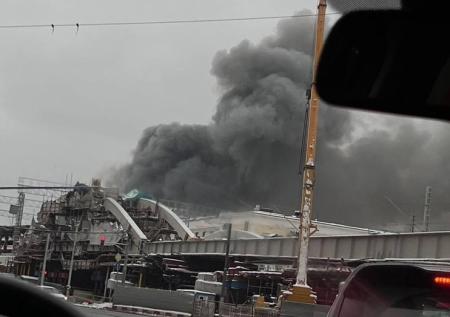 В Москве произошел крупный пожар в районе площади трех вокзалов