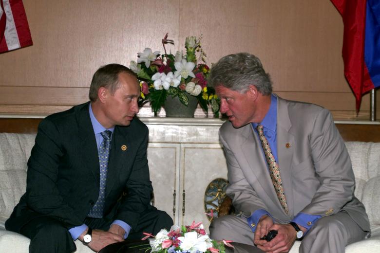 Владимир Путин и Билл Клинтон