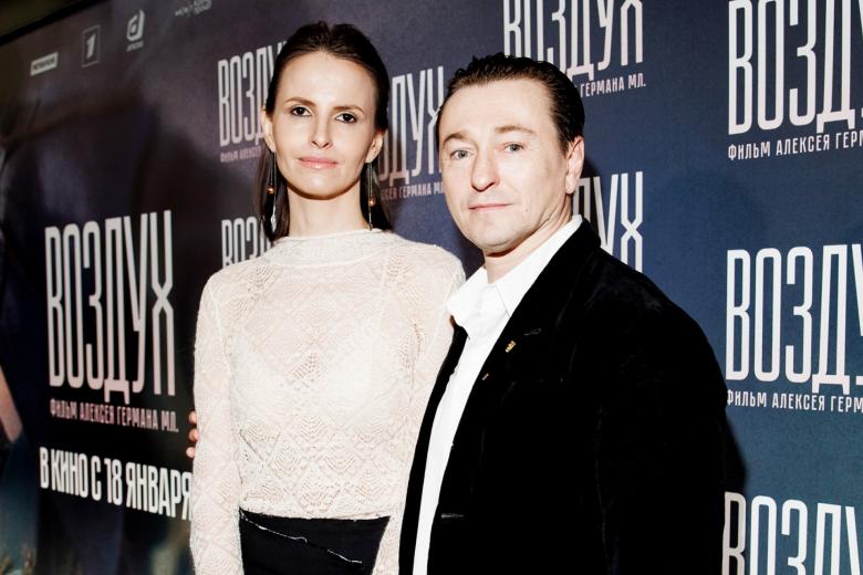 Анна Матисон и Сергей Безруков на премьере фильма «Воздух»