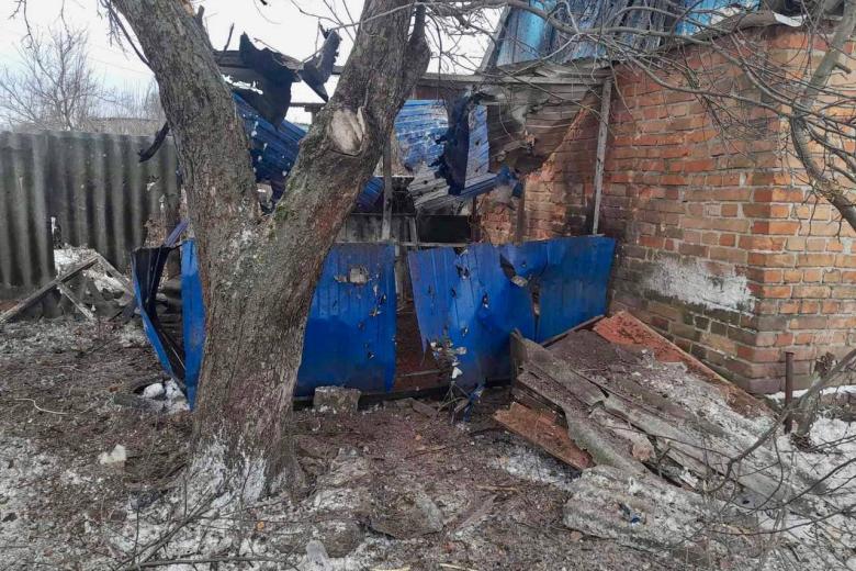 Последствия обстрела села Красного Шебекинского городского округа