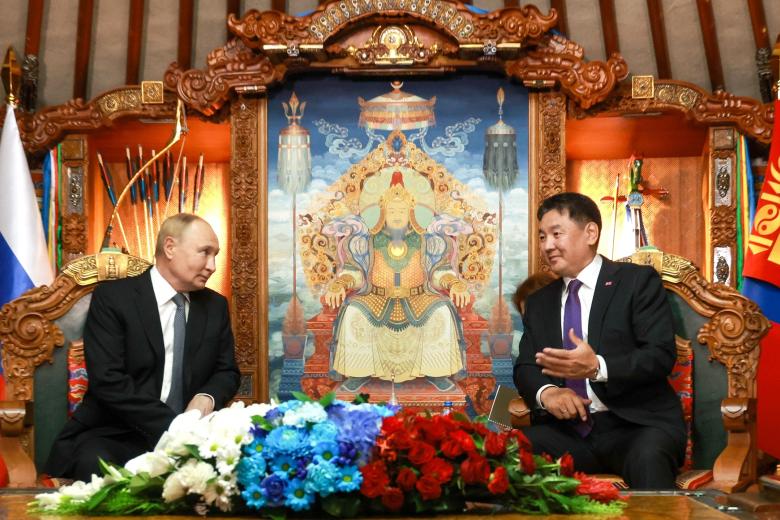 Владимир Путин и Ухнагийн Хурэлсух
