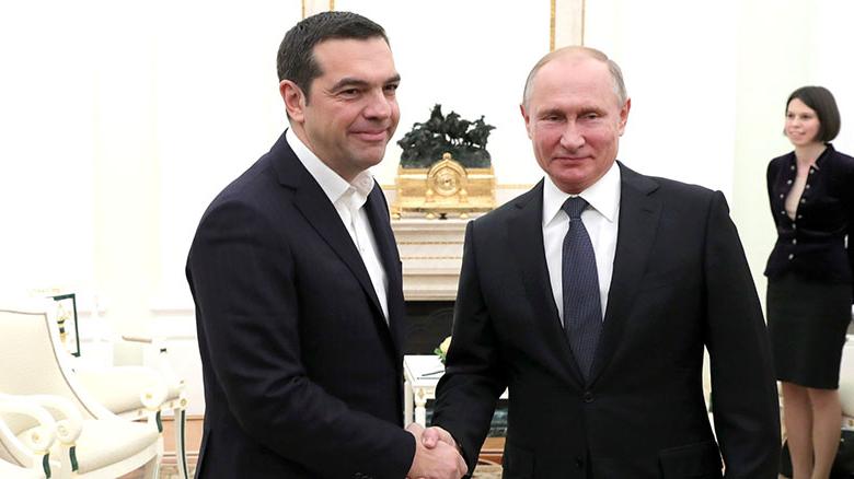 Алексис Ципрас и Владимир Путин