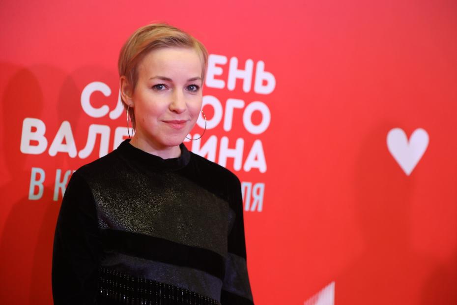 Актриса Мария Шалаева на премьере фильма режиссёра Александра Баршака «День слепого Валентина» в киноцентре «Октябрь» в Москве.