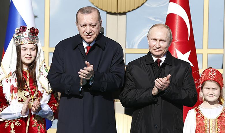 Президенты Турции и РФ Реджеп Тайип Эрдоган и Владимир Путин 