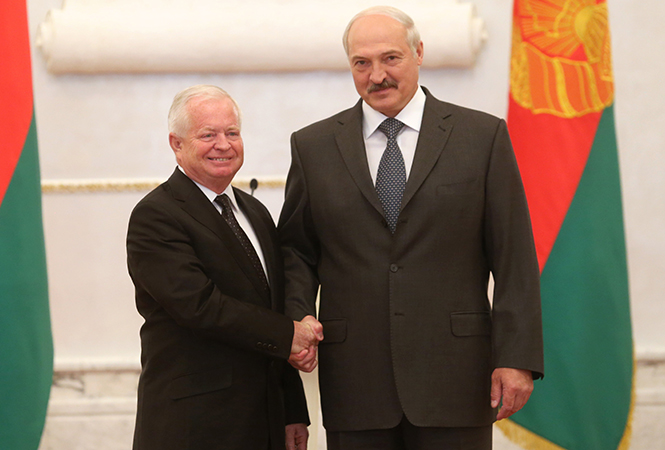Йозеф Мигаш и Александр Лукашенко