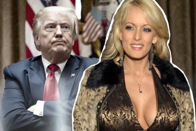 Экс-президент США Дональд Трамп и порноактриса Сторми Дэниелс — самые обсуждаемые люди в США