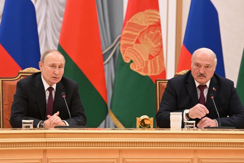 Владимир Путин и Александр Лукашенко