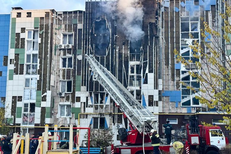 Последствия атаки БПЛА в Белгородской области