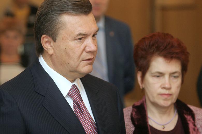 Виктор Янукович с женой Людмилой