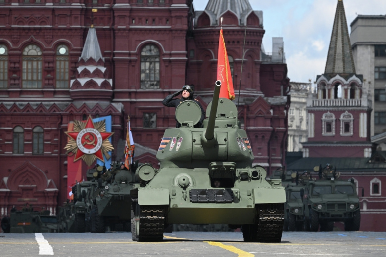 Генеральная репетиция военного парада на Красной площади, посвященного 79-й годовщине Победы в Великой Отечественной войне