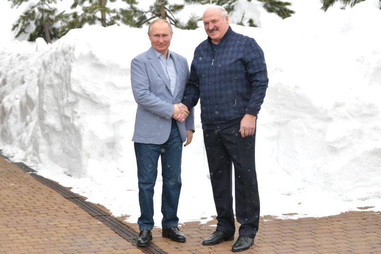 Владимир Путин и Александр Лукашенко