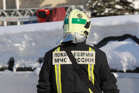 В Нижегородской области загорелся ритуальный автобус с гробом
