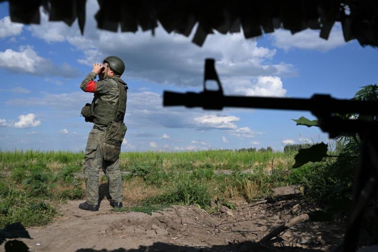 Военнослужащий добровольческого отряда «Барс-10»