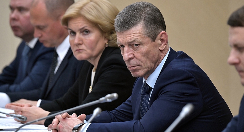 Заместитель председателя правительства Ольга Голодец и заместитель председателя правительства Дмитрий Козак