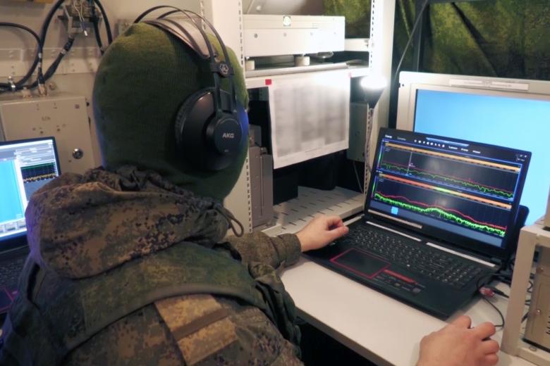 Российский военный связист в ходе проведения специальной военной операции