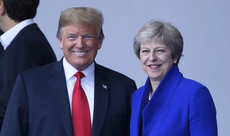 Дональд Трамп и Тереза Мэй