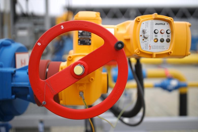 Запорный кран на компрессорной станции «Русская», входящей в систему газопроводов для обеспечения поставок газа для «Турецкого потока»