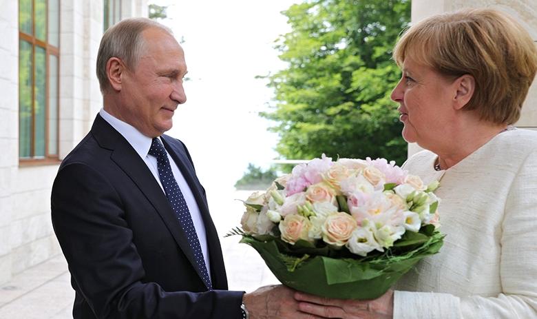 Владимир Путин и Ангела Меркель