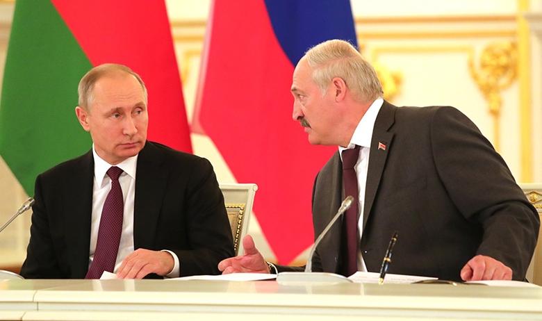 Владимир Путин и Александр Лукашенко