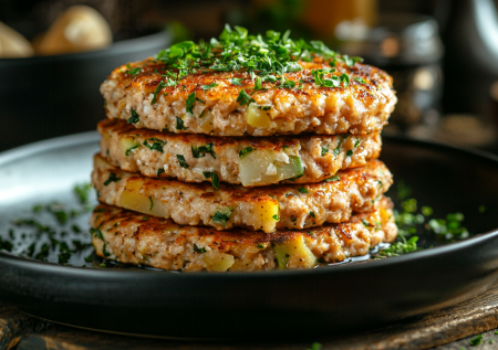 Беру кабачок, картошку и фарш и получаю гору летних оладий! Быстро и вкусно