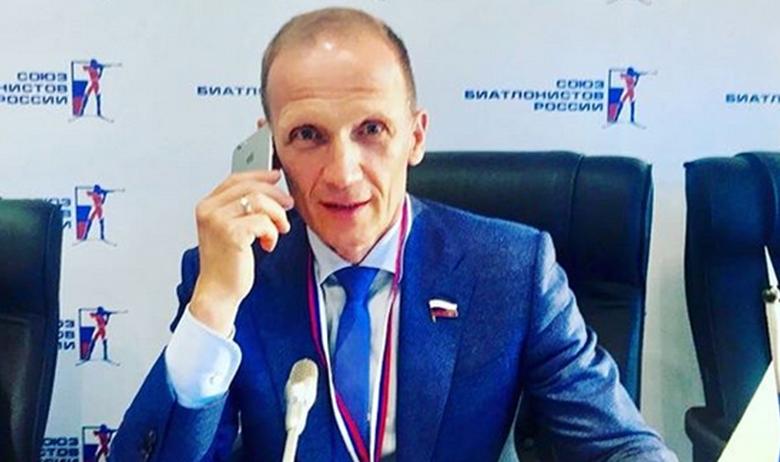 Глава Союза биатлонистов России Владимир Драчев 