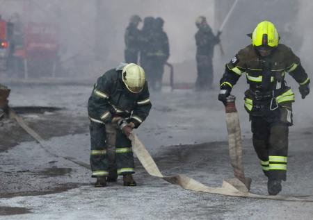 Опубликованы кадры пожара в подмосковной психбольнице